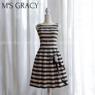 M'S GRACY - エムズグレイシー*カメリアリボンボーダー M'S GRACY - エムズグレイシー*カメリアリボンボーダー