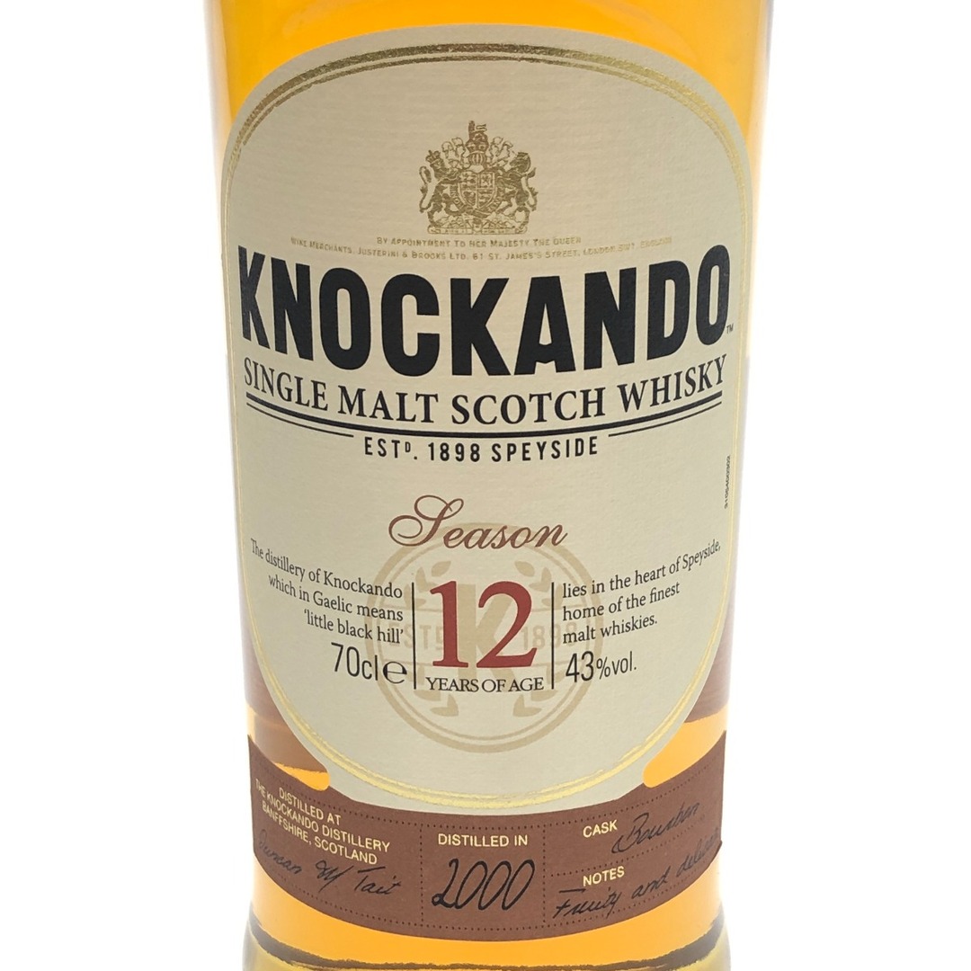 □□KNOCKANDO ノッカンドゥ 12年 シングル モルト スコッチ □□KNOCKANDO ノッカンドゥ 12年 シングル モルト スコッチ