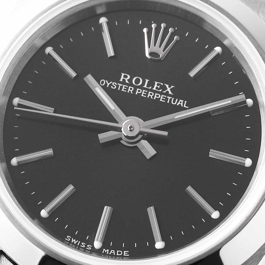 ROLEX - ロレックス オイスターパーペチュアル 76080 ブラック ROLEX - ロレックス オイスターパーペチュアル 76080 ブラック