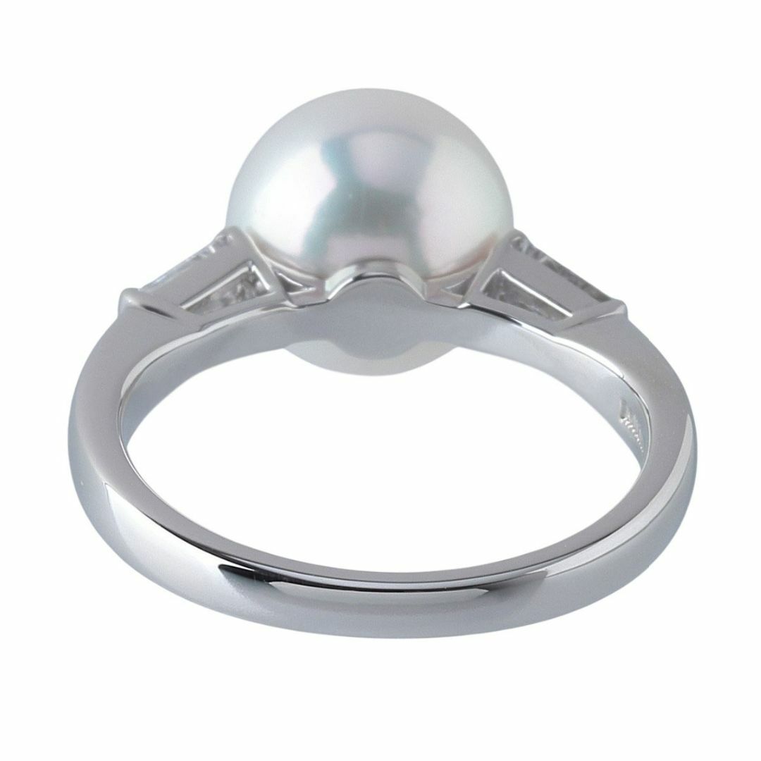 MIKIMOTO - ミキモト パール ダイヤ リング アコヤパール9.0mm 9 MIKIMOTO - ミキモト パール ダイヤ リング アコヤパール9.0mm 9
