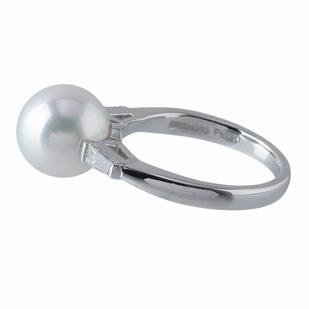 MIKIMOTO - ミキモト パール ダイヤ リング アコヤパール9.0mm 9 MIKIMOTO - ミキモト パール ダイヤ リング アコヤパール9.0mm 9