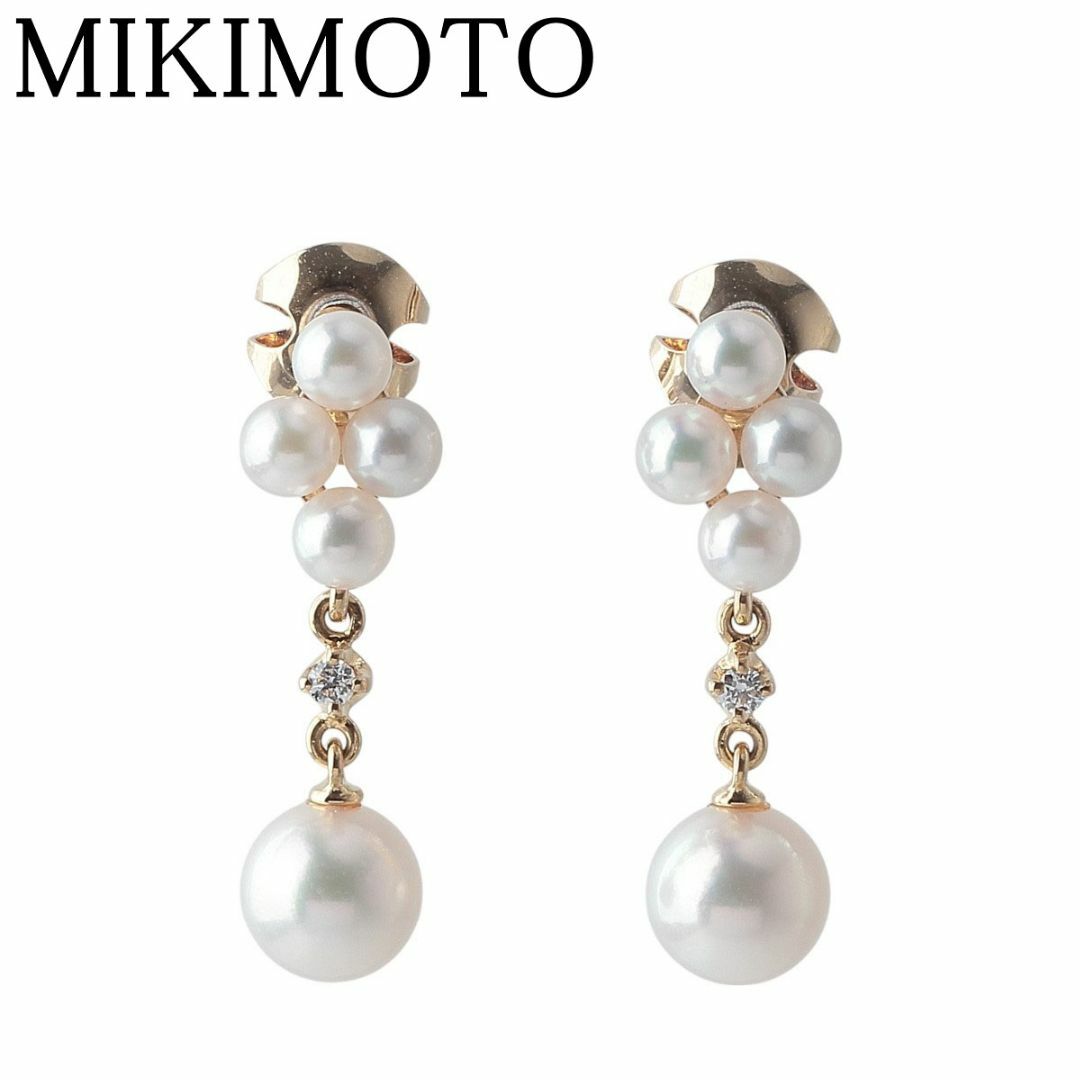 MIKIMOTO - ミキモト ベビーパール ダイヤ ピアス 現行モデル PE MIKIMOTO - ミキモト ベビーパール ダイヤ ピアス 現行モデル PE