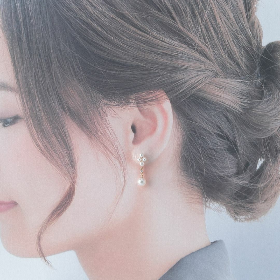 MIKIMOTO - ミキモト ベビーパール ダイヤ ピアス 現行モデル PE MIKIMOTO - ミキモト ベビーパール ダイヤ ピアス 現行モデル PE