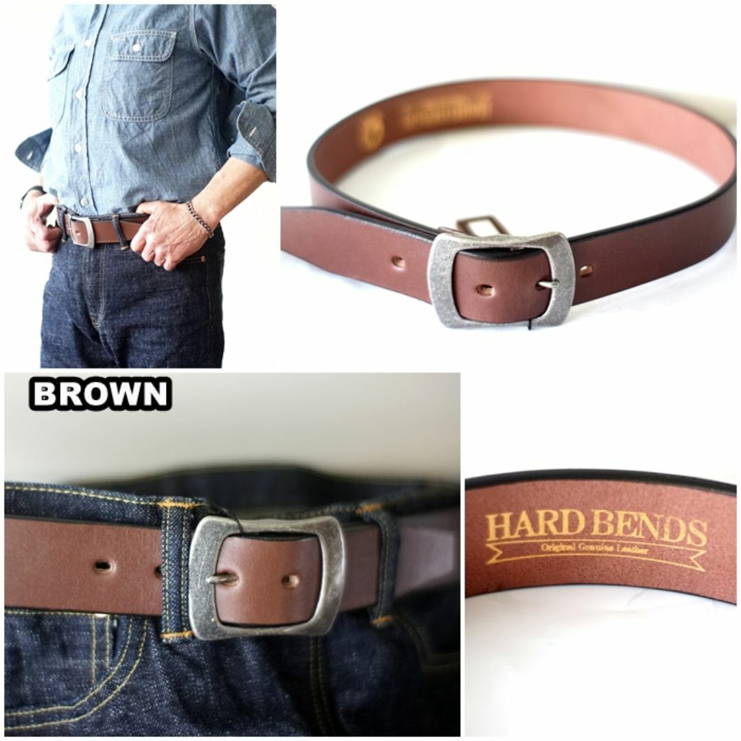 ART BROWN - ARTBROWNアートブラウン レザーベルト NDB40014AB ART BROWN - ARTBROWNアートブラウン レザーベルト NDB40014AB