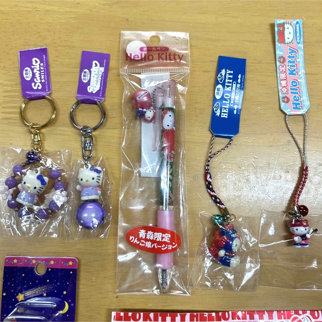ハローキティ - キティ ご当地 ボールペン根付けストラップ ハローキティ - キティ ご当地 ボールペン根付けストラップ