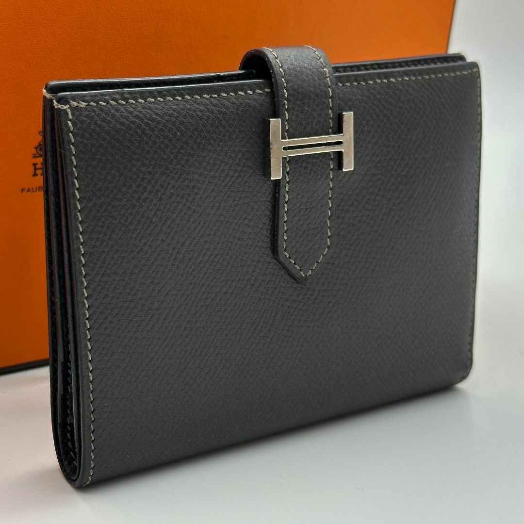 HERMES - 【極美品】HERMES べアンコンパクト 折財布 □I刻印 HERMES - 【極美品】HERMES べアンコンパクト 折財布 □I刻印