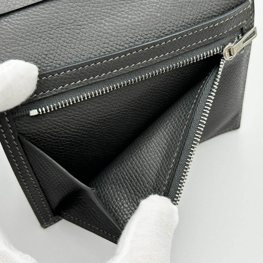HERMES - 【極美品】HERMES べアンコンパクト 折財布 □I刻印 HERMES - 【極美品】HERMES べアンコンパクト 折財布 □I刻印