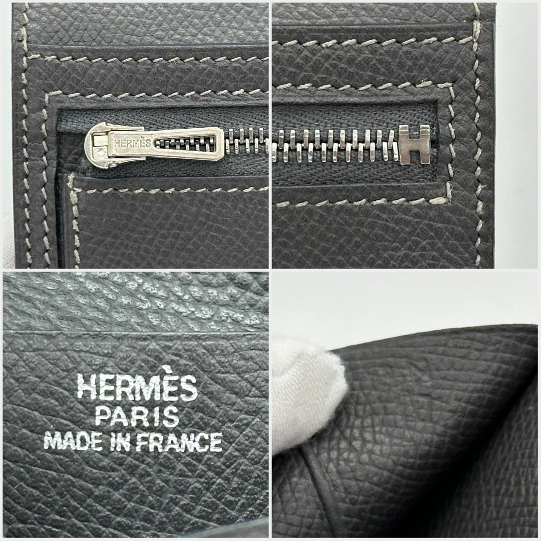 HERMES - 【極美品】HERMES べアンコンパクト 折財布 □I刻印 HERMES - 【極美品】HERMES べアンコンパクト 折財布 □I刻印