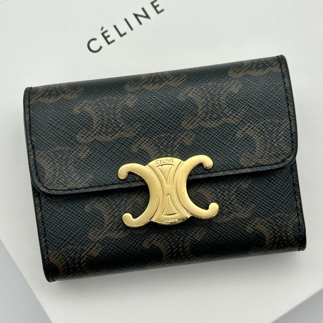 CELINE - 現行モデル【極美品】セリーヌ コンパクトウォレット CELINE - 現行モデル【極美品】セリーヌ コンパクトウォレット
