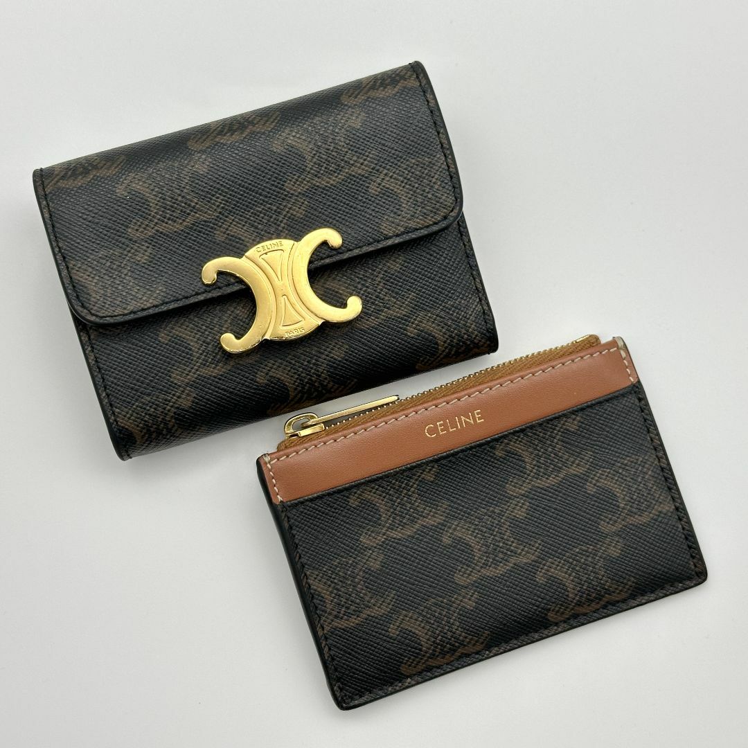 CELINE - 現行モデル【極美品】セリーヌ コンパクトウォレット CELINE - 現行モデル【極美品】セリーヌ コンパクトウォレット