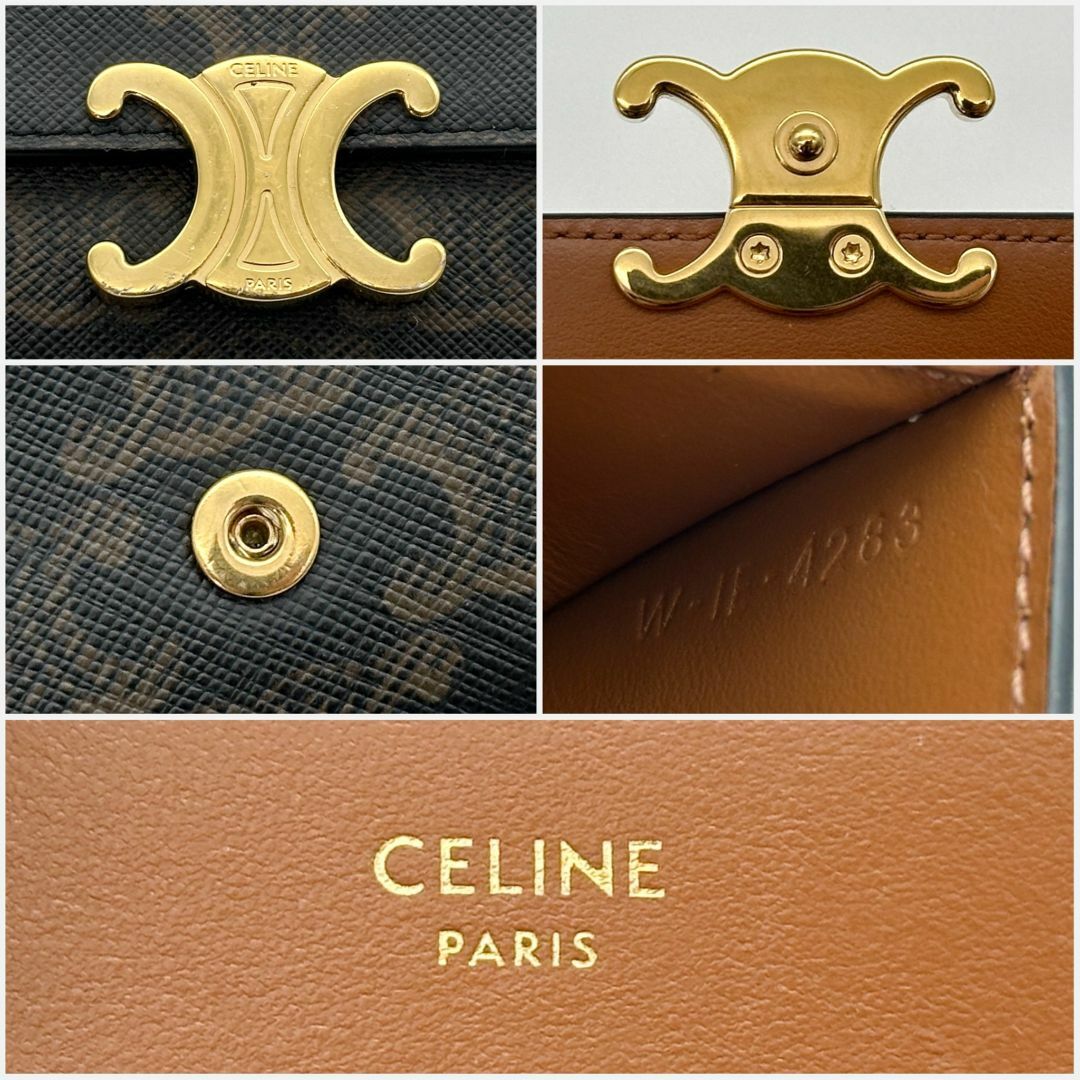 CELINE - 現行モデル【極美品】セリーヌ コンパクトウォレット CELINE - 現行モデル【極美品】セリーヌ コンパクトウォレット