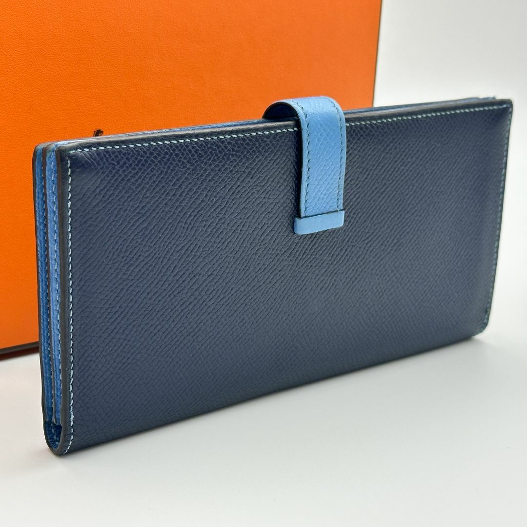 HERMES - 【極美品】HERMES ベアンスフレ ブルー T刻印 バイ HERMES - 【極美品】HERMES ベアンスフレ ブルー T刻印 バイ