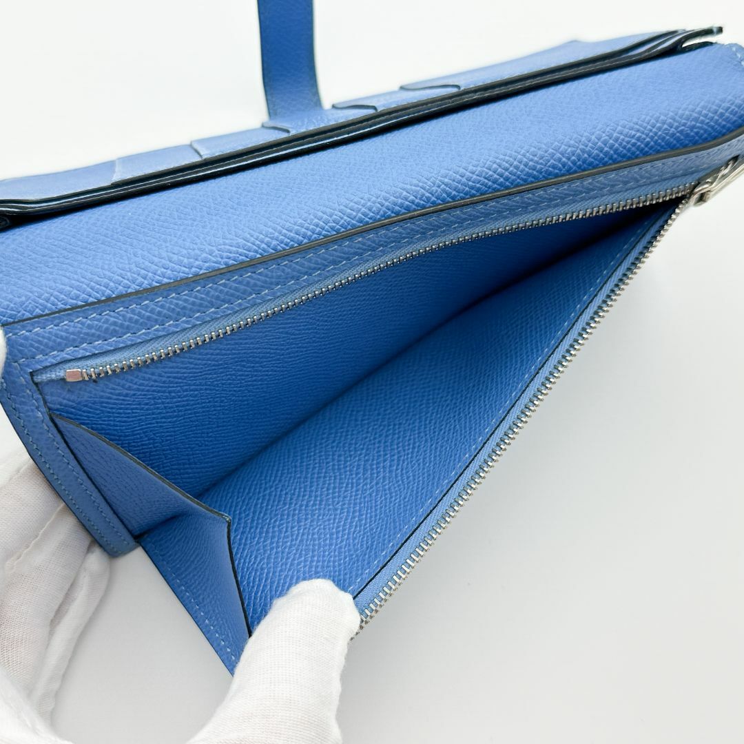 HERMES - 【極美品】HERMES ベアンスフレ ブルー T刻印 バイ HERMES - 【極美品】HERMES ベアンスフレ ブルー T刻印 バイ