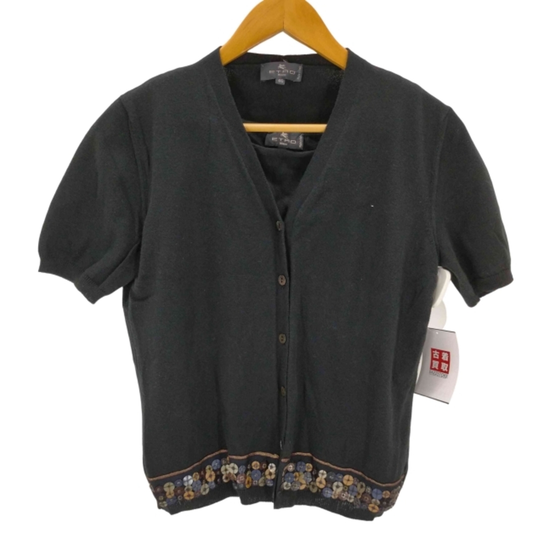 ETRO - ETRO(エトロ) Vネック 半袖カーディガン レディース ETRO - ETRO(エトロ) Vネック 半袖カーディガン レディース