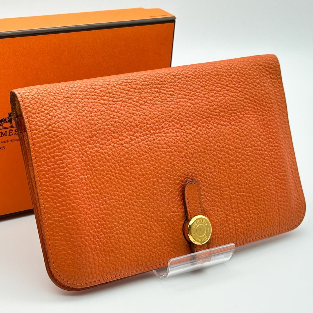 HERMES - 【極美品】HERMES エルメス ドゴンGM 長財布 □D刻印 HERMES - 【極美品】HERMES エルメス ドゴンGM 長財布 □D刻印
