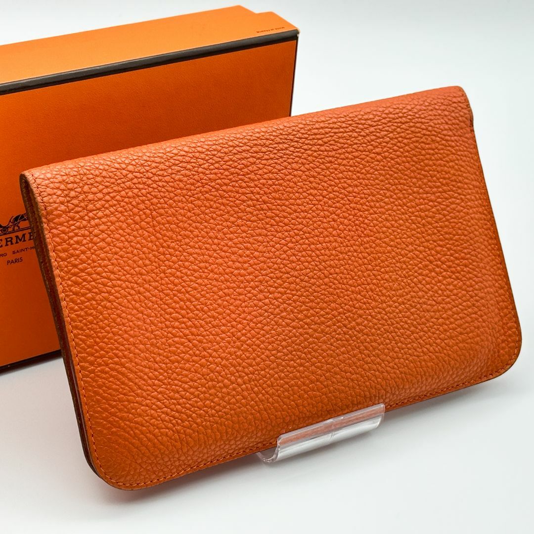 HERMES - 【極美品】HERMES エルメス ドゴンGM 長財布 □D刻印 HERMES - 【極美品】HERMES エルメス ドゴンGM 長財布 □D刻印