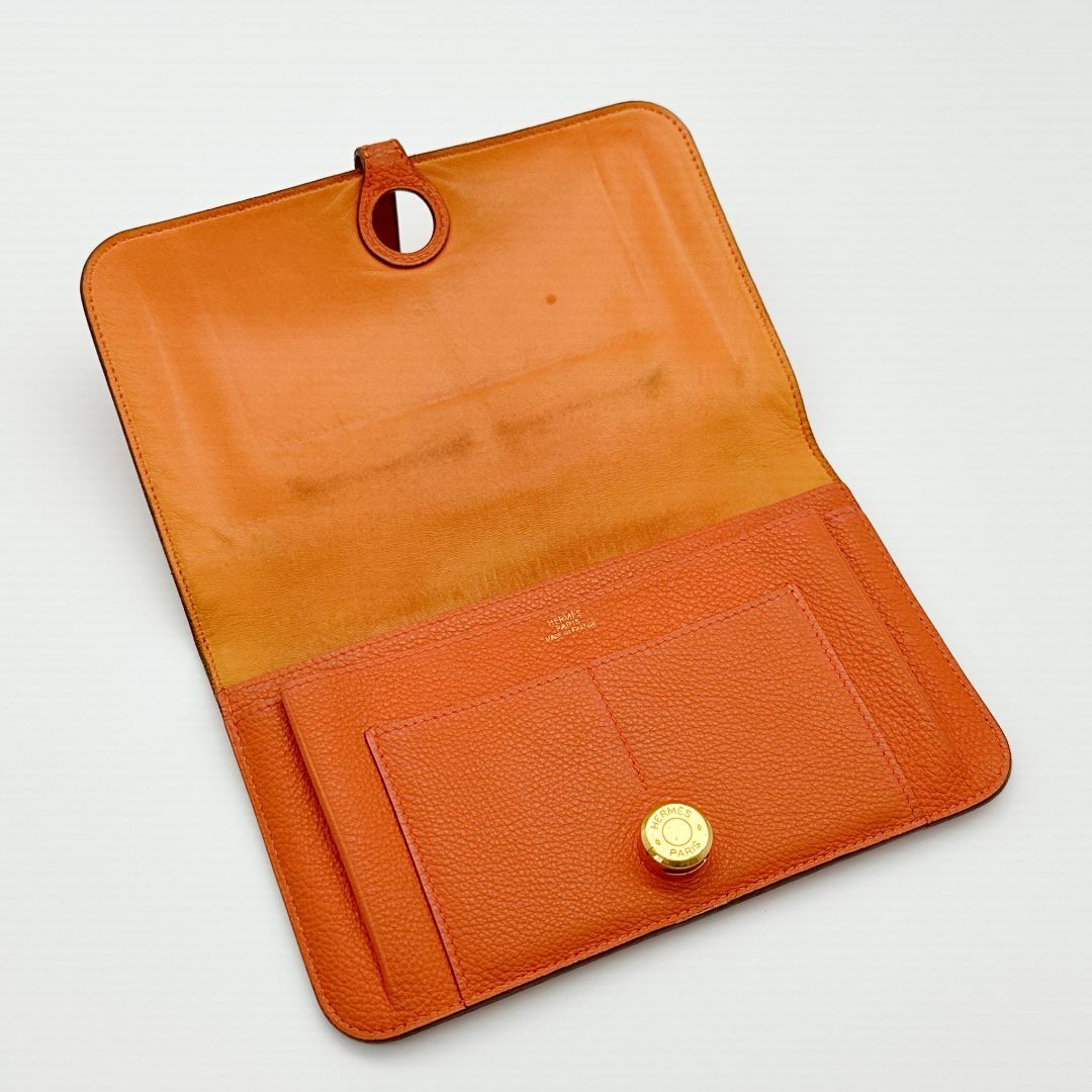 HERMES - 【極美品】HERMES エルメス ドゴンGM 長財布 □D刻印 HERMES - 【極美品】HERMES エルメス ドゴンGM 長財布 □D刻印