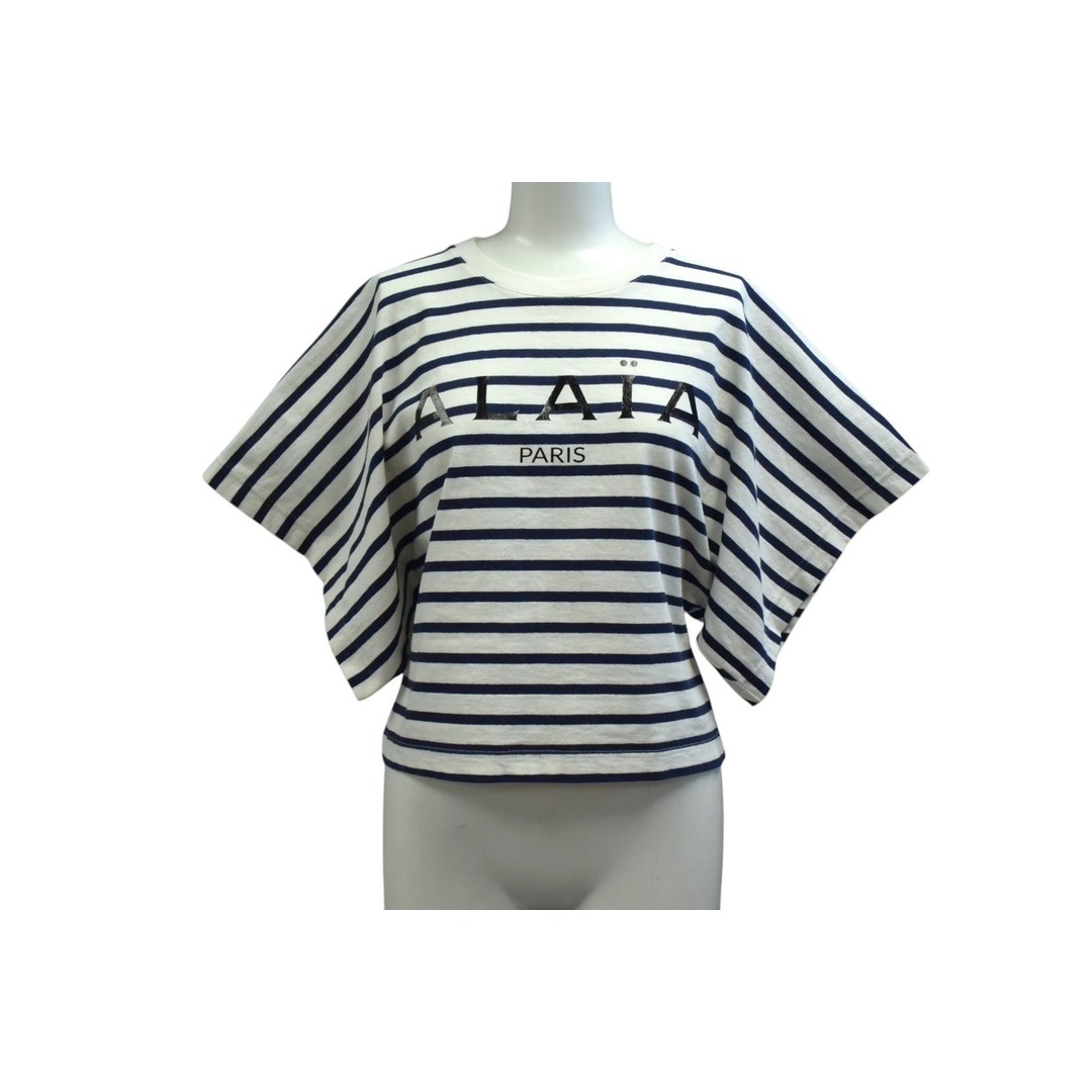 ALAIA アライア 半袖Tシャツ AA9H02913J043 サイズ38 ボーダー ALAIA アライア 半袖Tシャツ AA9H02913J043 サイズ38 ボーダー