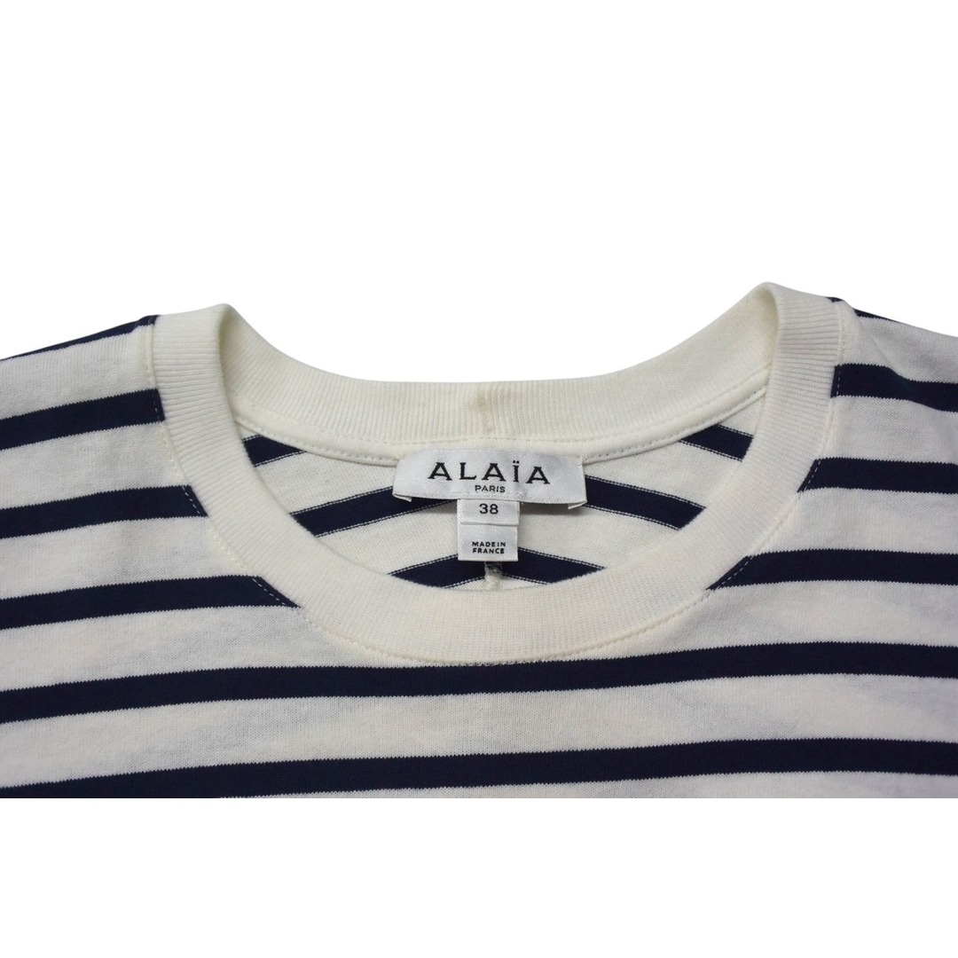 ALAIA アライア 半袖Tシャツ AA9H02913J043 サイズ38 ボーダー ALAIA アライア 半袖Tシャツ AA9H02913J043 サイズ38 ボーダー