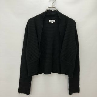 クレージュ(Courreges)の【courrèges】クレージュ　カーディガン　長袖　ニット　黒系　ブラック　サイズ40　レディース(カーディガン)