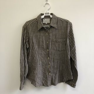 コロンビア(Columbia)の【Columbia】コロンビア　　M　茶色　ブラウン　チェック柄　長袖シャツ　シャツ　メンズ　レディース　襟付き(シャツ/ブラウス(長袖/七分))