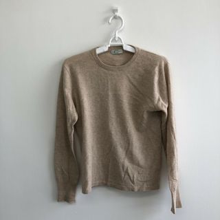 カルヴェン(CARVEN)の【CARVEN】カルヴェン　ベージュ　38　ニット　トップス　長袖ニット　レディース　カシミヤ100％　シンプル　(ニット/セーター)