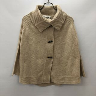 ロペ(ROPE’)の【ROPÉ】ロペ　カーディガン　ボレロ　ニット　ベージュ系　Mサイズ　毛　アンゴラ　レディース(カーディガン)