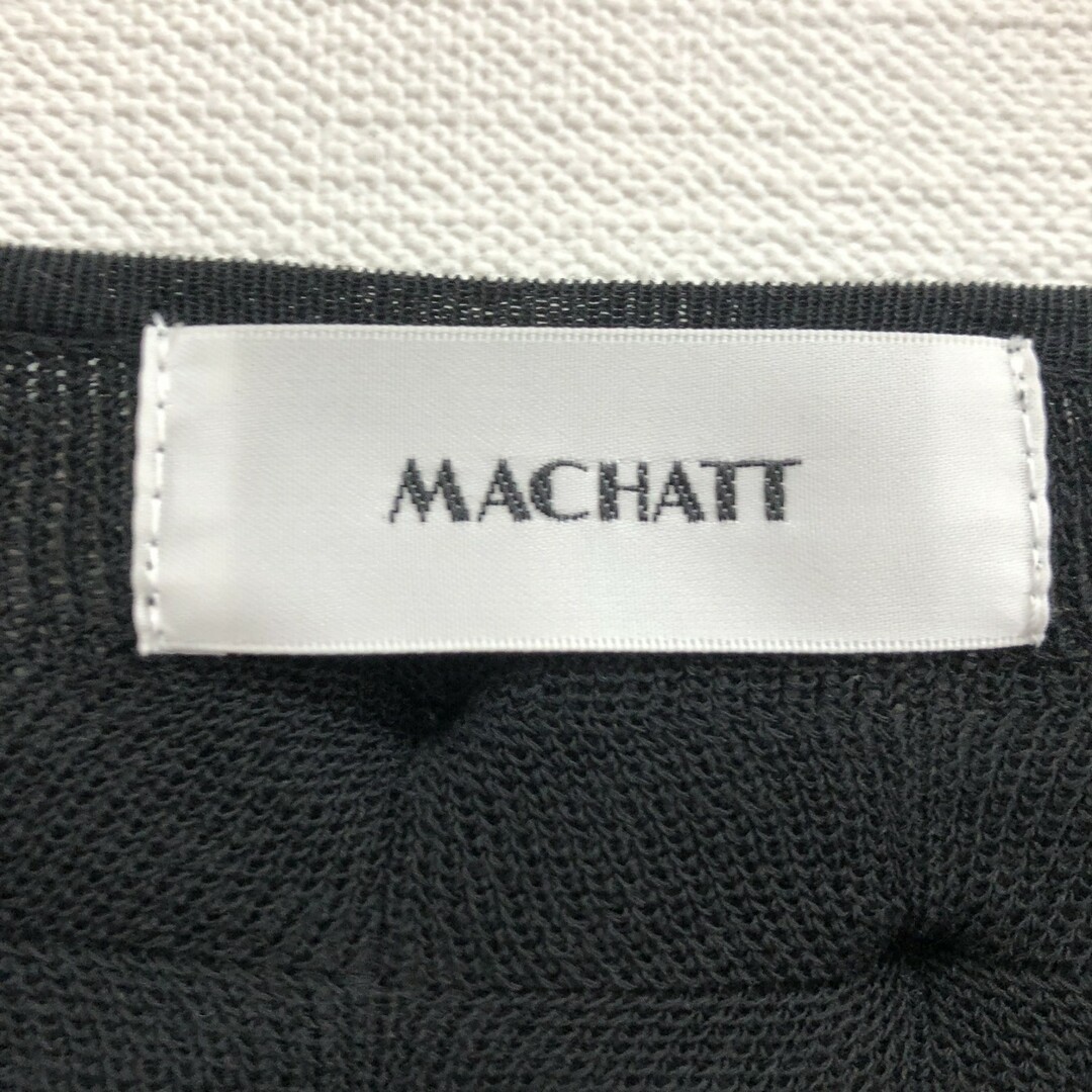MACHATT】マシャット レディース カーディガン ブラック 長袖 MACHATT】マシャット レディース カーディガン ブラック 長袖