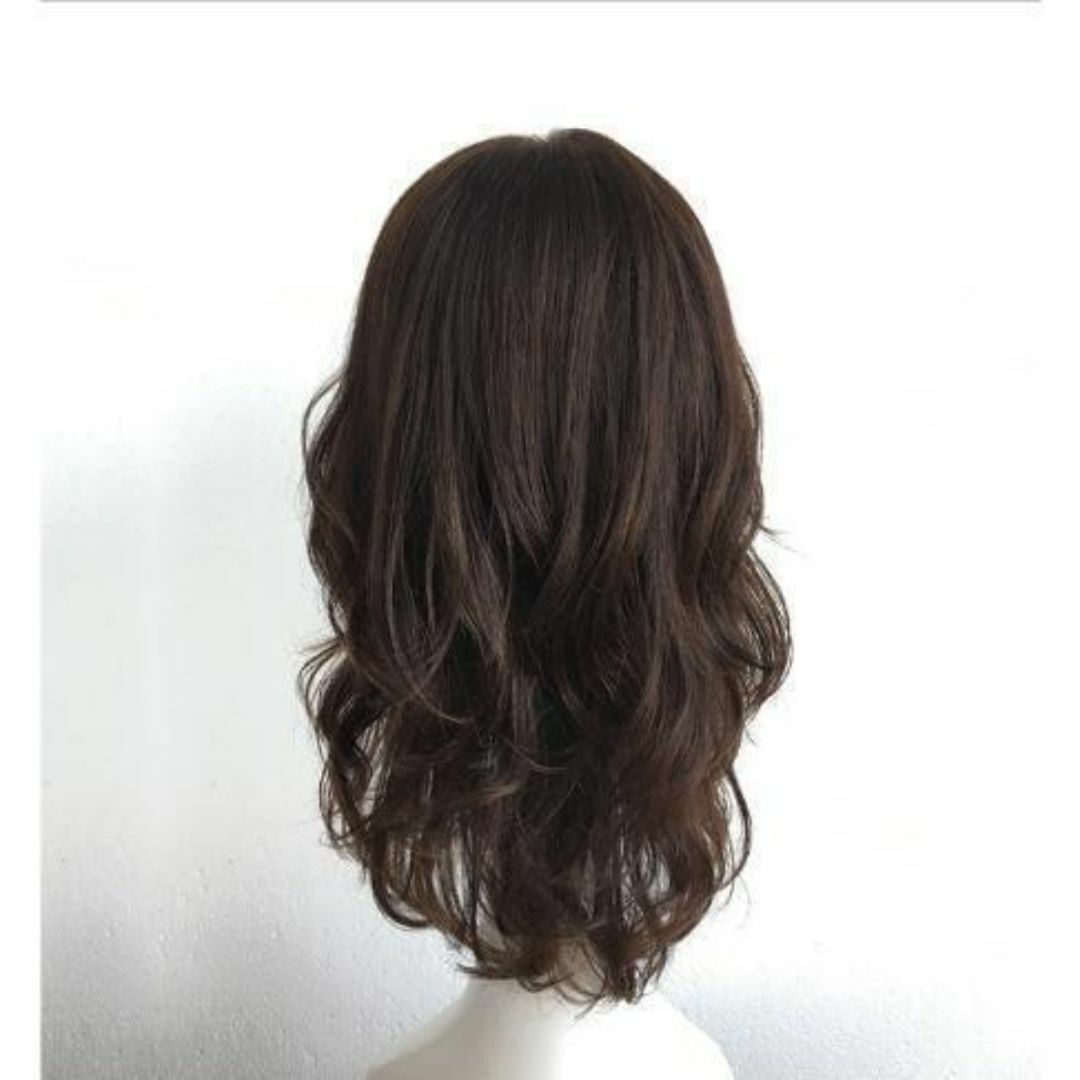 ❤人気 高品質 前面手縫い 全人毛 パーマ ウェーブ ウイッグ45 ❤人気 高品質 前面手縫い 全人毛 パーマ ウェーブ ウイッグ45