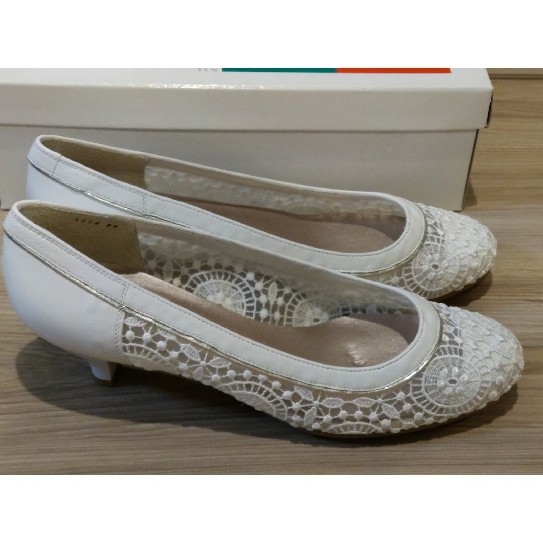 GINZA Kanematsu - 新品 銀座カネマツ 2way ホワイトパンプス GINZA Kanematsu - 新品 銀座カネマツ 2way ホワイトパンプス