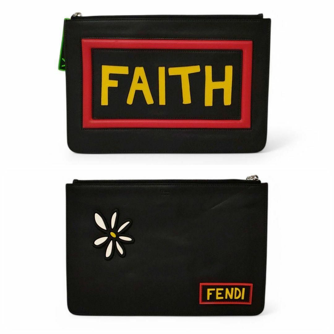 FENDI(フェンディ)の極上美品✨FENDI × BIGBANG SOLコラボ クラッチバッグ 希少 黒 メンズのバッグ(セカンドバッグ/クラッチバッグ)の商品写真