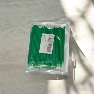 【中古】マイクロアプリケーター綿棒タイプ約100本セット グリーン【一部使用済】(模型/プラモデル)