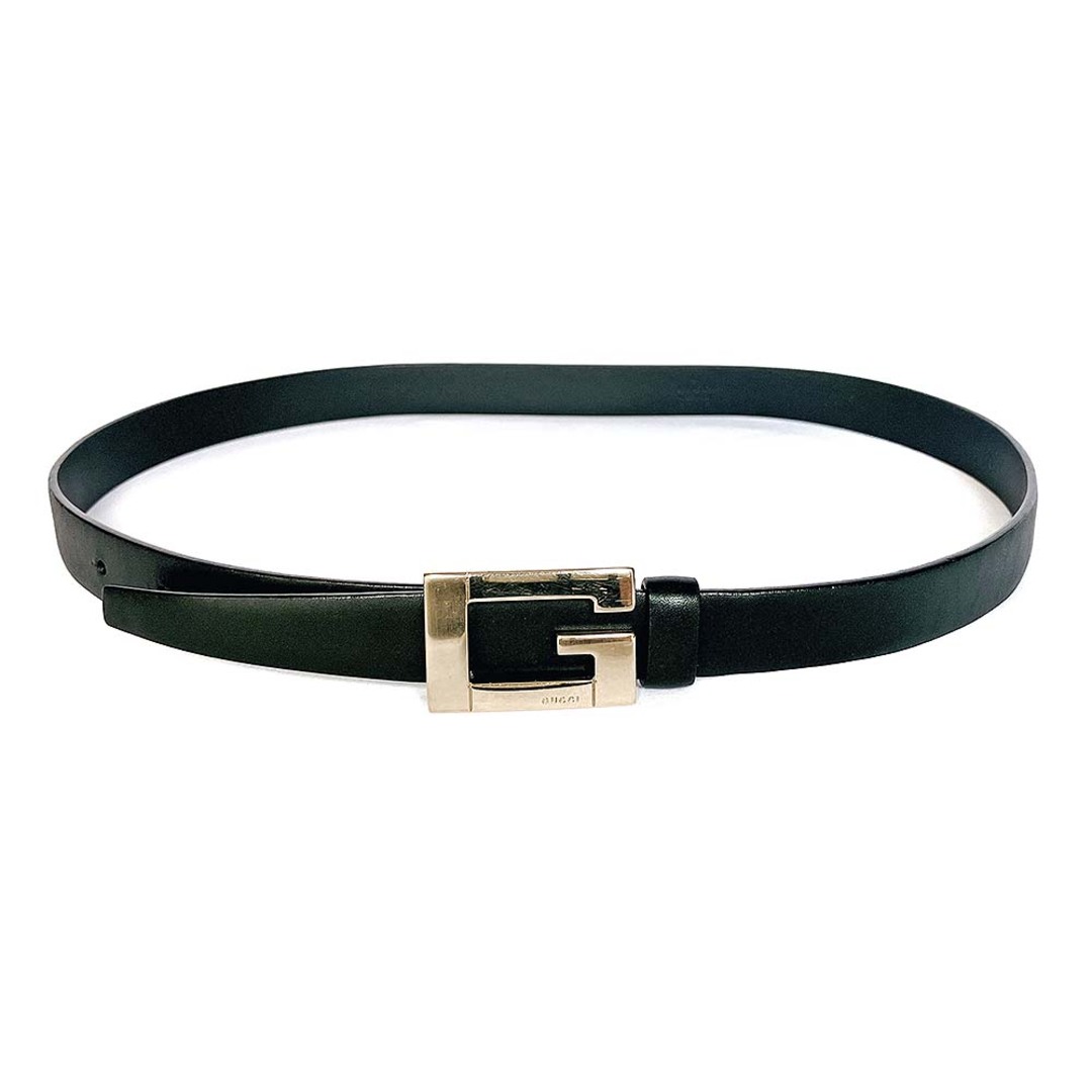 GUCCI - GUCCI グッチ Gバックル レザー 本革 ベルト ブラック GUCCI - GUCCI グッチ Gバックル レザー 本革 ベルト ブラック