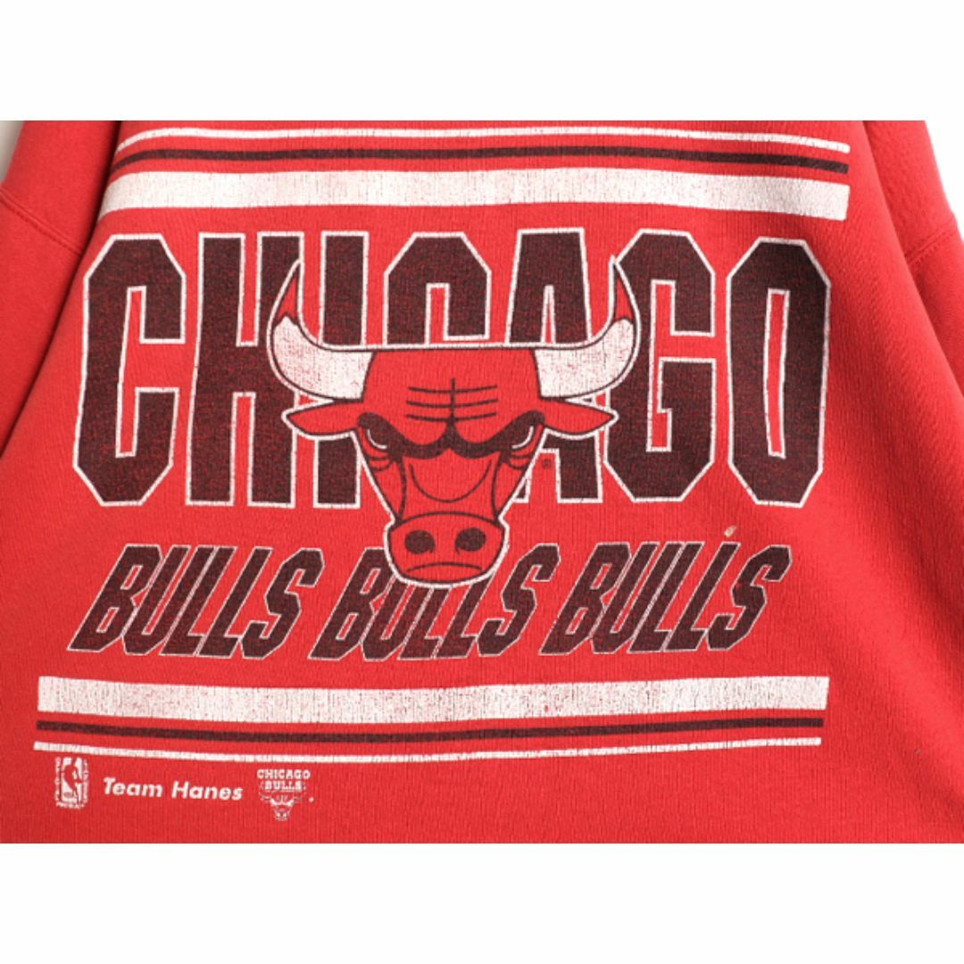 90s USA製 NBA オフィシャル シカゴ ブルズ プリント スウェット 90s USA製 NBA オフィシャル シカゴ ブルズ プリント スウェット