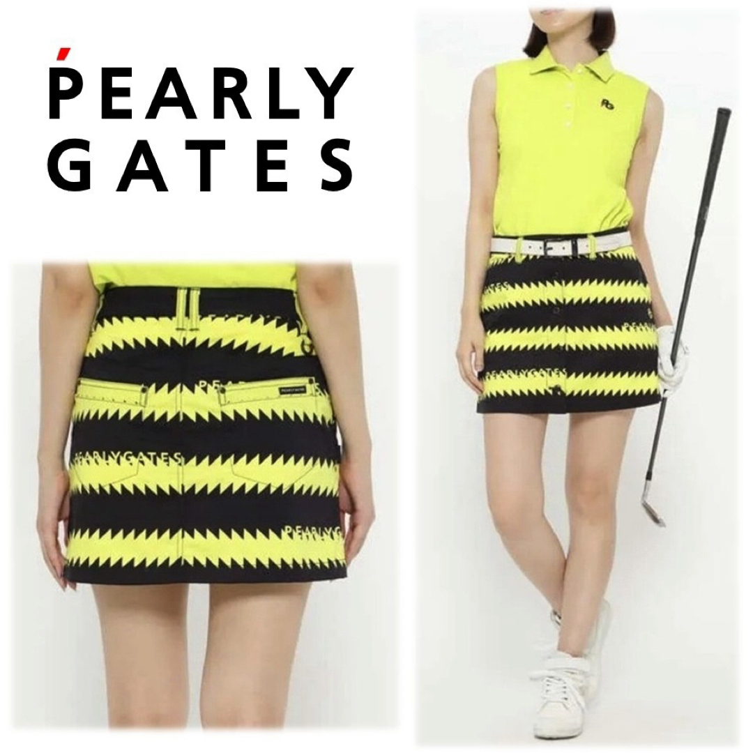 PEARLY GATES - 《パーリーゲイツ》新品 ストレッチ ギザギザ PEARLY GATES - 《パーリーゲイツ》新品 ストレッチ ギザギザ