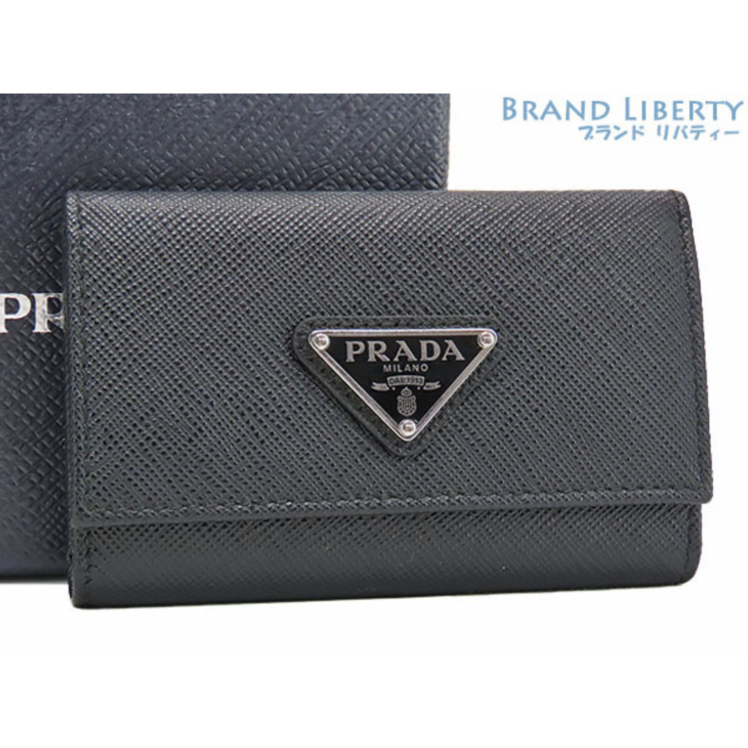 PRADA - 美品 プラダ サフィアーノ トライアングル キーリング PRADA - 美品 プラダ サフィアーノ トライアングル キーリング