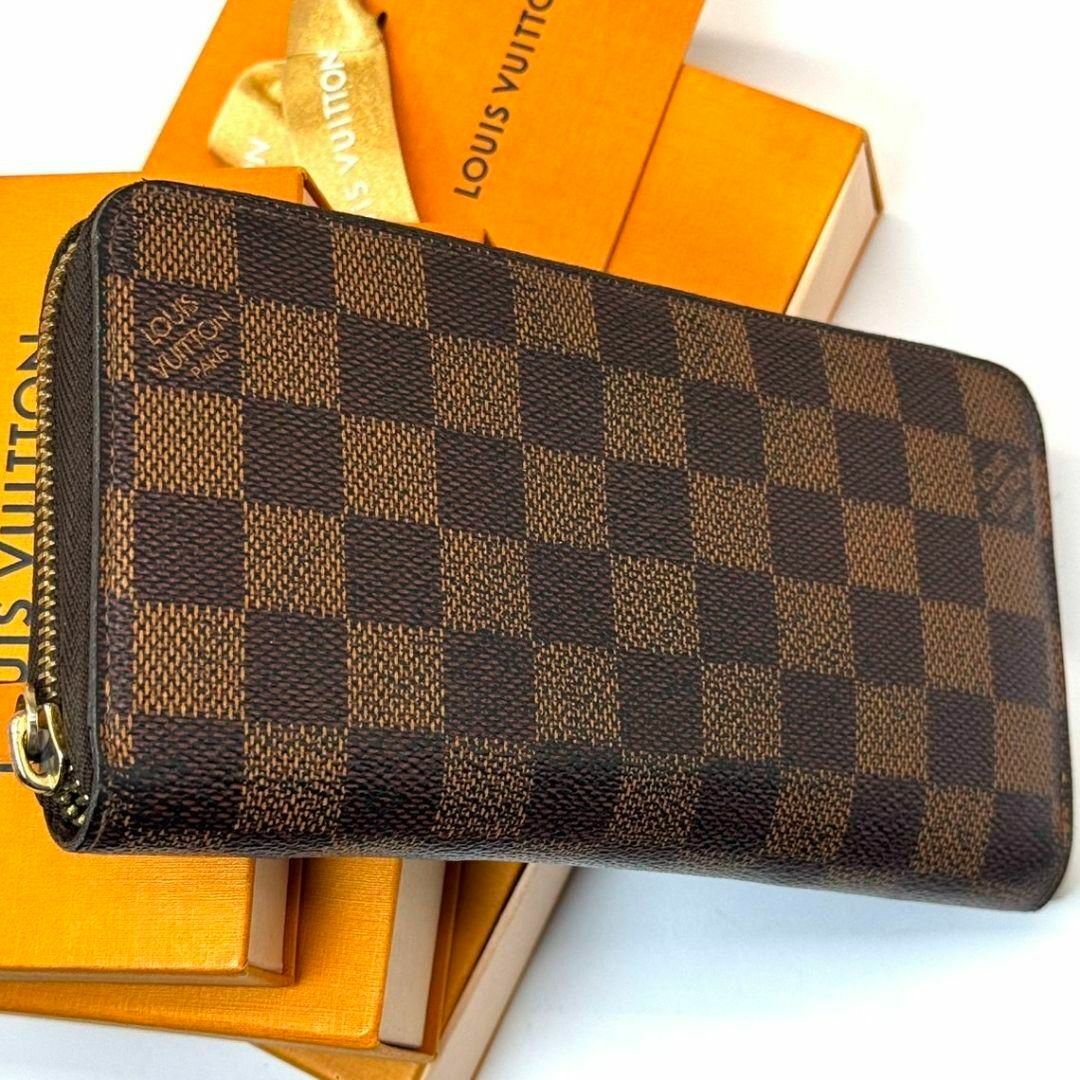 LOUIS VUITTON - 良品 ルイヴィトン ダミエ エベヌ ジッピー LOUIS VUITTON - 良品 ルイヴィトン ダミエ エベヌ ジッピー