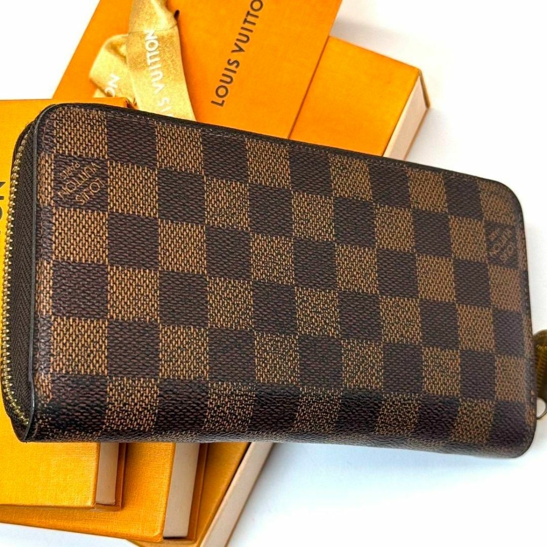 LOUIS VUITTON - 良品 ルイヴィトン ダミエ エベヌ ジッピー LOUIS VUITTON - 良品 ルイヴィトン ダミエ エベヌ ジッピー