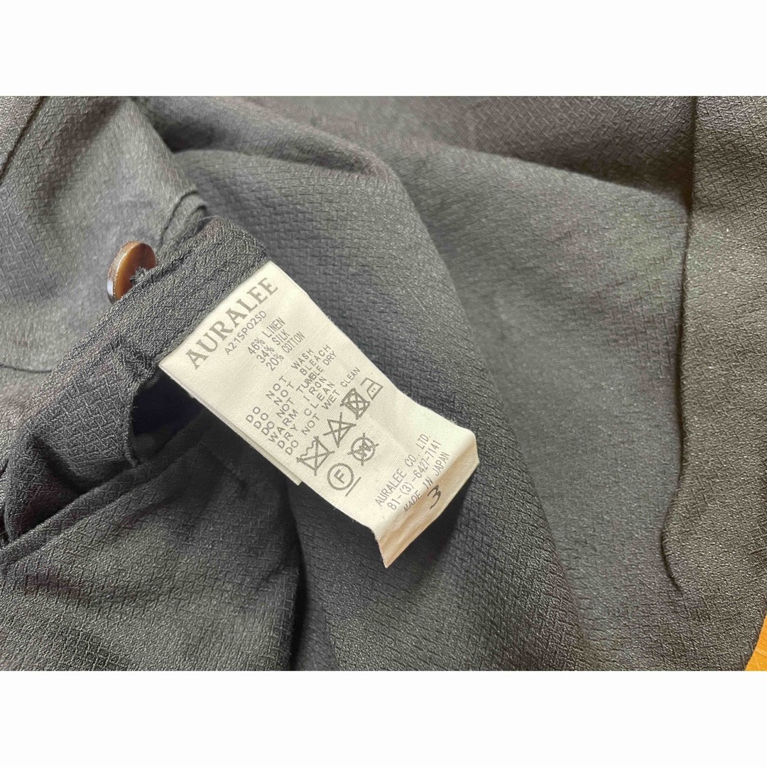 AURALEE - AURALEE オーラリー SILK LINEN DOBBY SLACKSの通販 AURALEE - AURALEE オーラリー SILK LINEN DOBBY SLACKSの通販