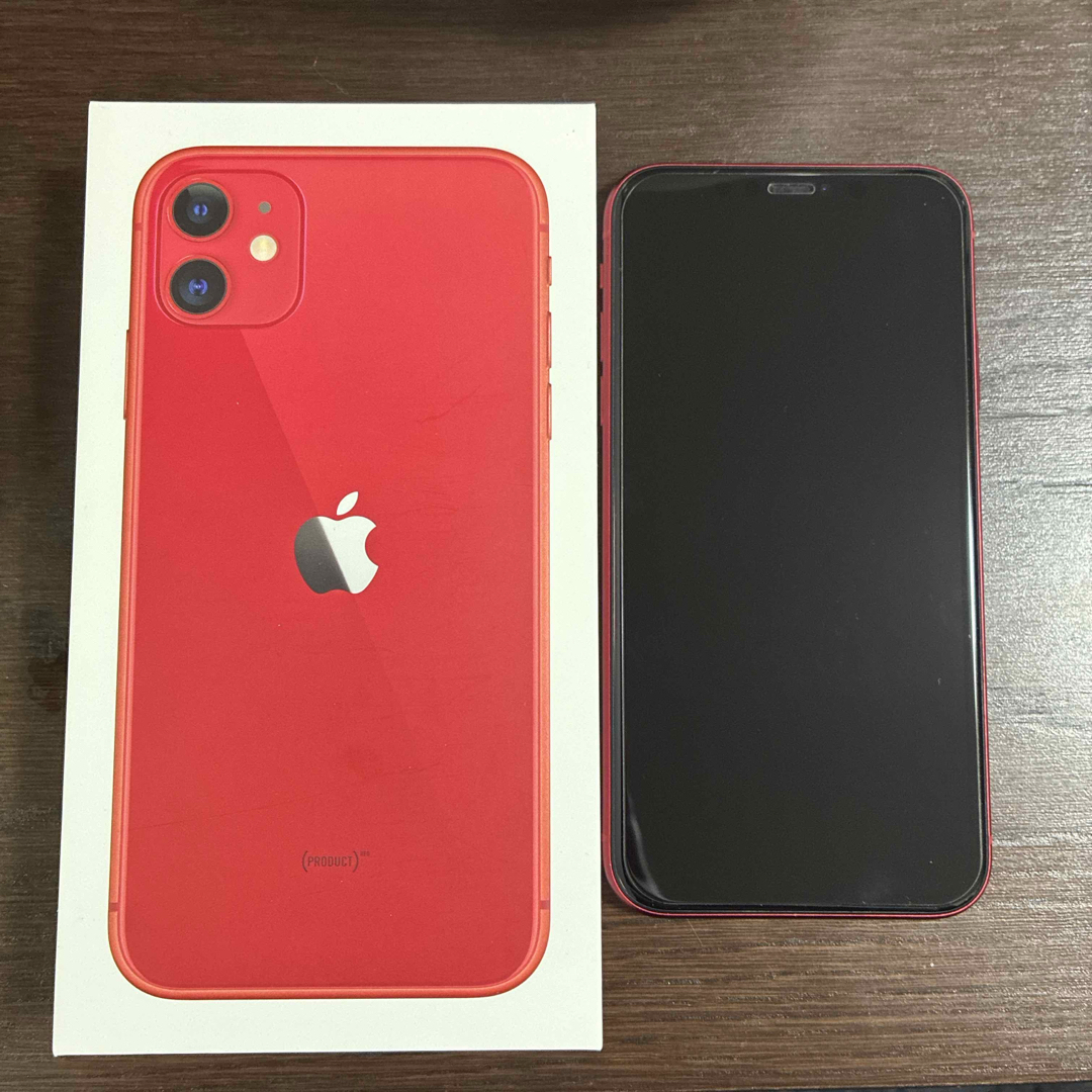 iPhone - アップル iPhone11 64GB レッド SIMフリーの通販 by iPhone - アップル iPhone11 64GB レッド SIMフリーの通販 by