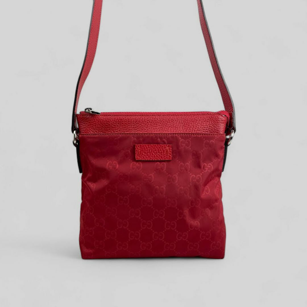 GUCCI - 未使用□GUCCI グッチ□ GG柄 GGナイロンx高級レザー GUCCI - 未使用□GUCCI グッチ□ GG柄 GGナイロンx高級レザー