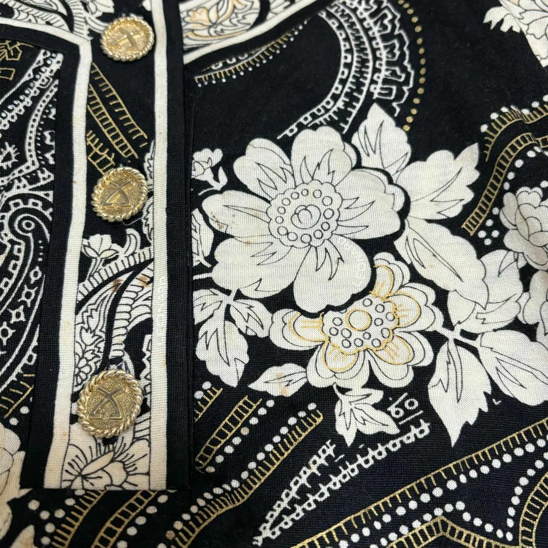 LEONARD - レオナール 花柄 シルク混ブラウスカットソー LEONARD - レオナール 花柄 シルク混ブラウスカットソー