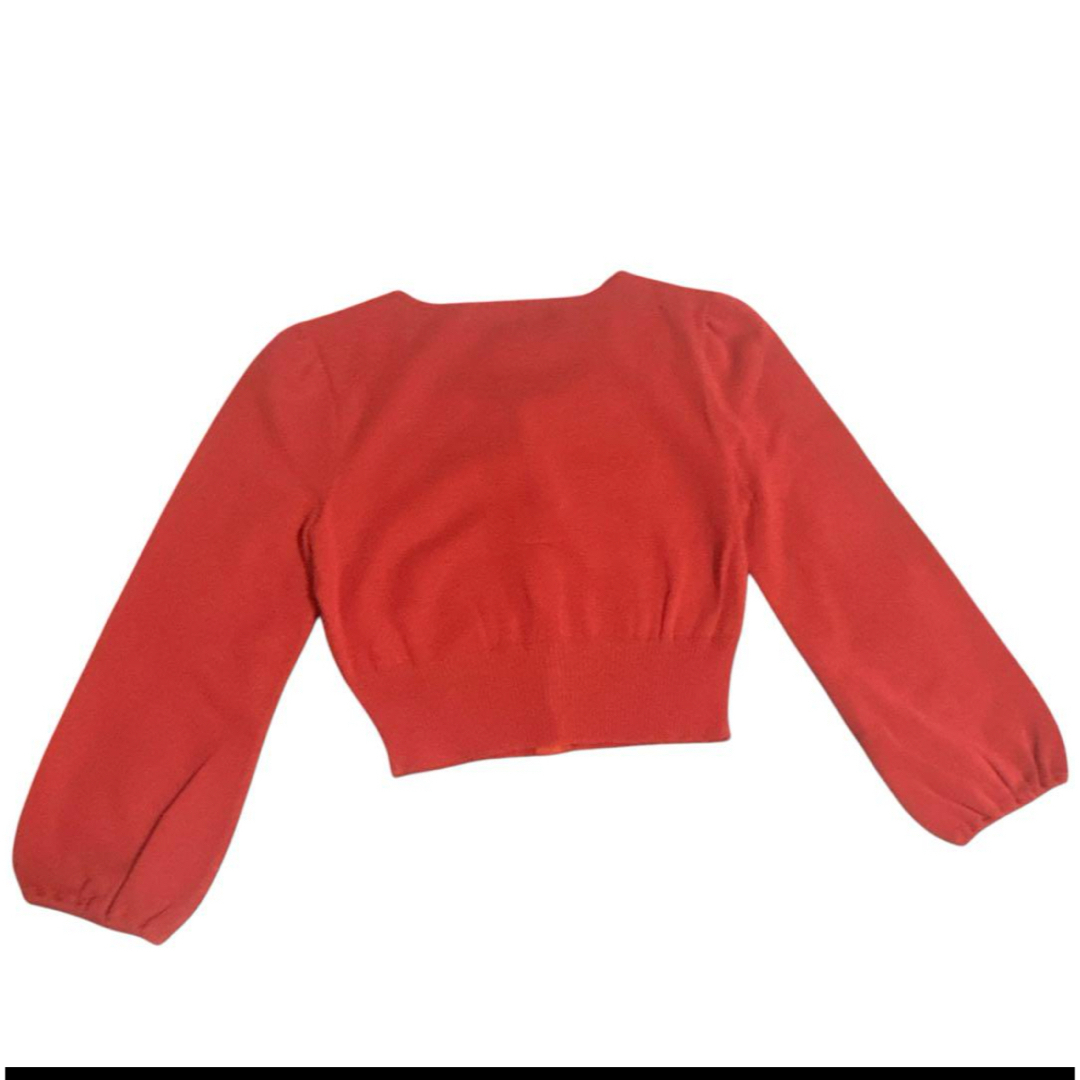 M'S GRACY - エムズグレイシー ショート丈 カーディガン レッド M'S GRACY - エムズグレイシー ショート丈 カーディガン レッド