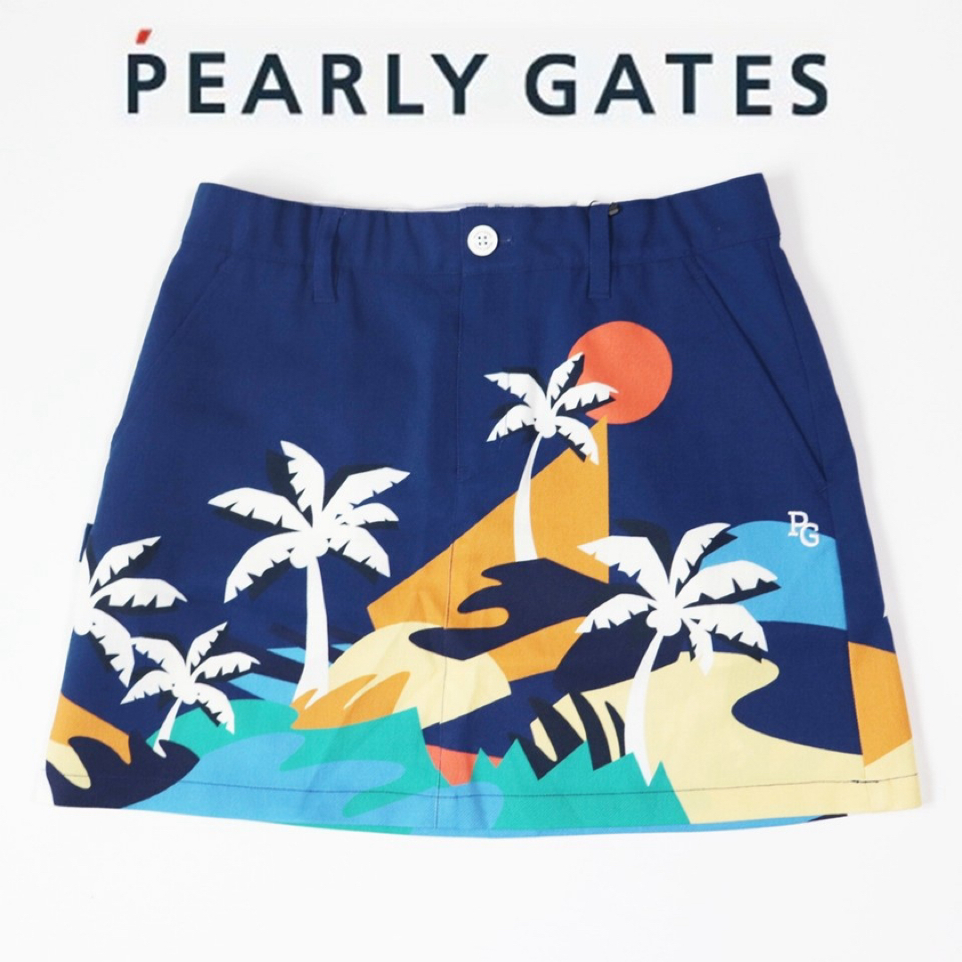 PEARLY GATES - 《パーリーゲイツ》新品 爽やか 南の島・ヤシの PEARLY GATES - 《パーリーゲイツ》新品 爽やか 南の島・ヤシの