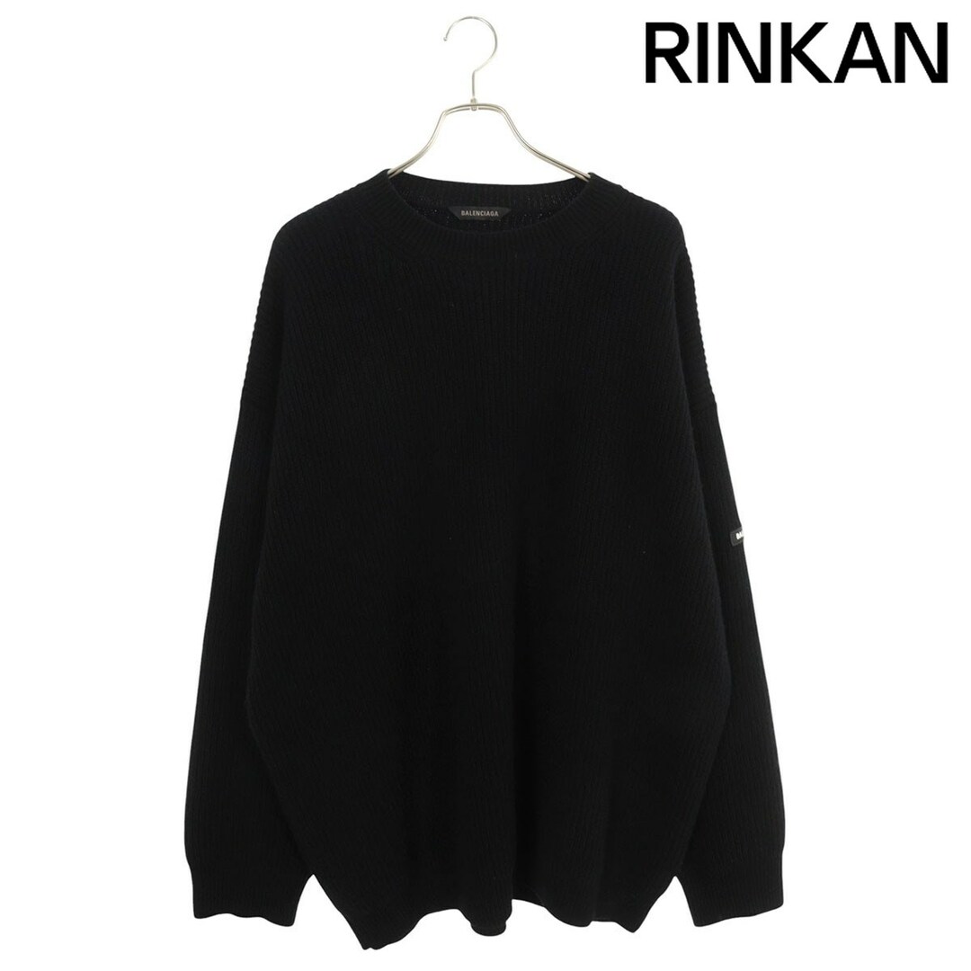 BALENCIAGA - バレンシアガ 808454 T1703 ロゴパッチクルー BALENCIAGA - バレンシアガ 808454 T1703 ロゴパッチクルー