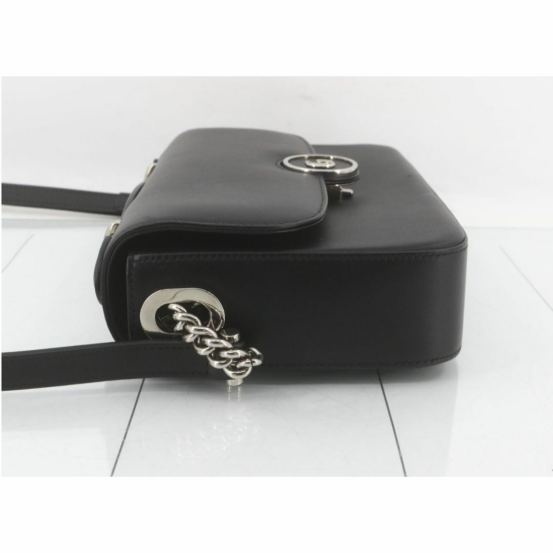 GUCCI - 新品同様 GUCCI プチGG レザー 2WAYハンドバッグ 739721 GUCCI - 新品同様 GUCCI プチGG レザー 2WAYハンドバッグ 739721