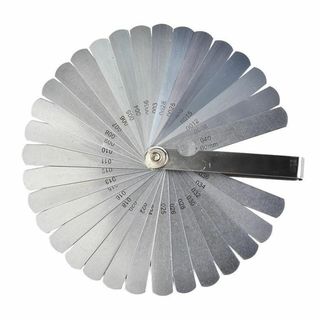 【新着商品】シックネスゲージ 隙間ゲージ 隙間検査ツール 32枚組 0.02mm(その他)