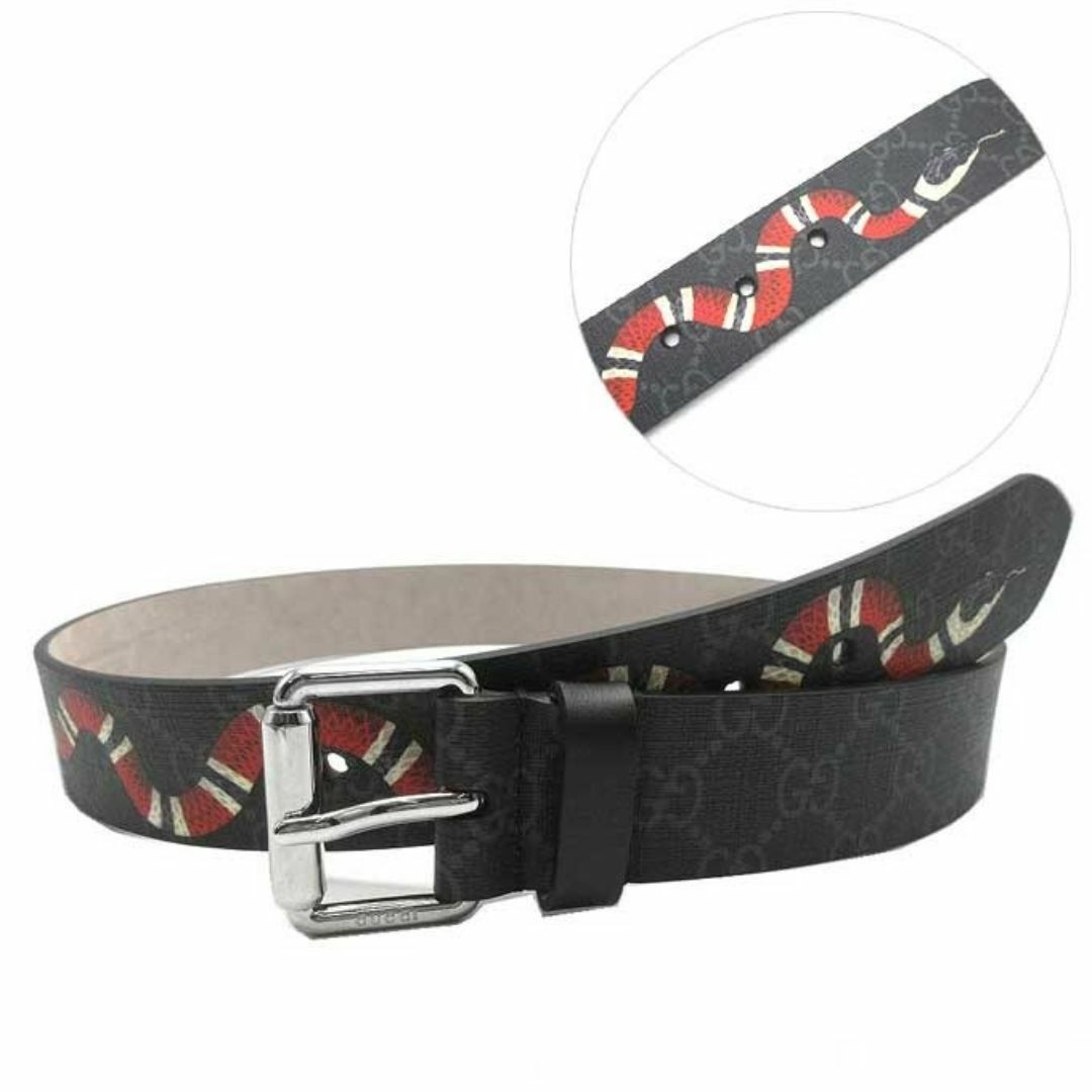 GUCCI - 【新品】グッチ 434520 (ブラック×マルチカラー) ベルト GUCCI - 【新品】グッチ 434520 (ブラック×マルチカラー) ベルト
