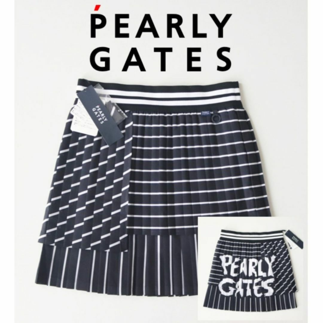 PEARLY GATES - 新品【パーリーゲイツ】ウエスト総ゴム プリーツ PEARLY GATES - 新品【パーリーゲイツ】ウエスト総ゴム プリーツ