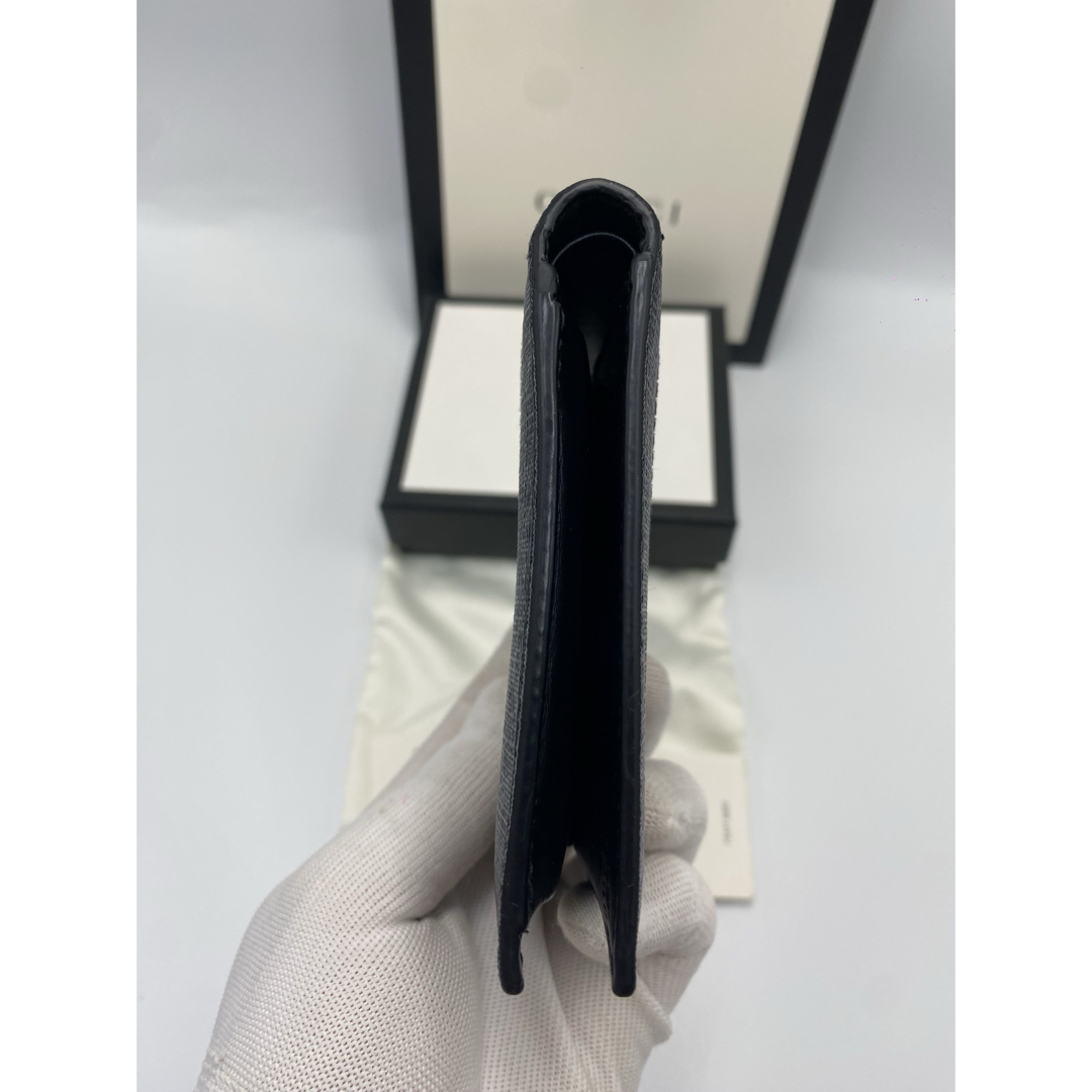 GUCCI - 美品‼️ グッチGUCCI 二つ折り財布 シマレザー シェリー GUCCI - 美品‼️ グッチGUCCI 二つ折り財布 シマレザー シェリー